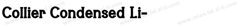 Collier Condensed Li字体转换
